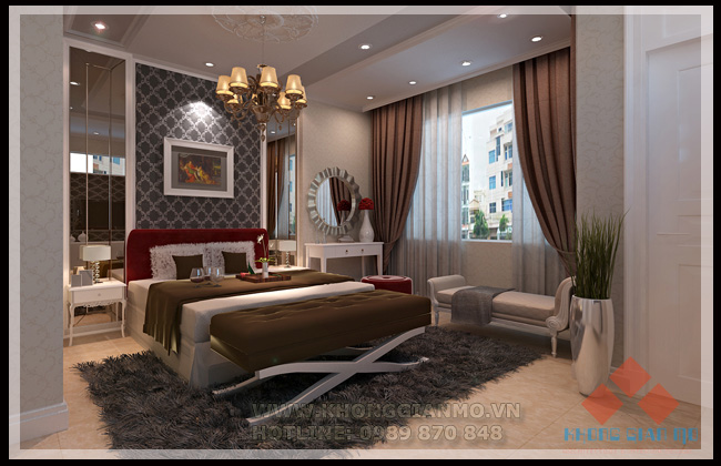 Thiết kế nội thất phòng ngủ - Nhà Anh Thắng